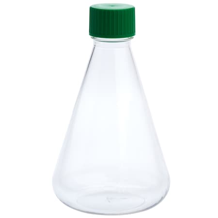 Celltreat Erlenmeyer Flask, Solid Cap, Plain Bottom, PETG, Sterile, 1000mL, PK6 229812